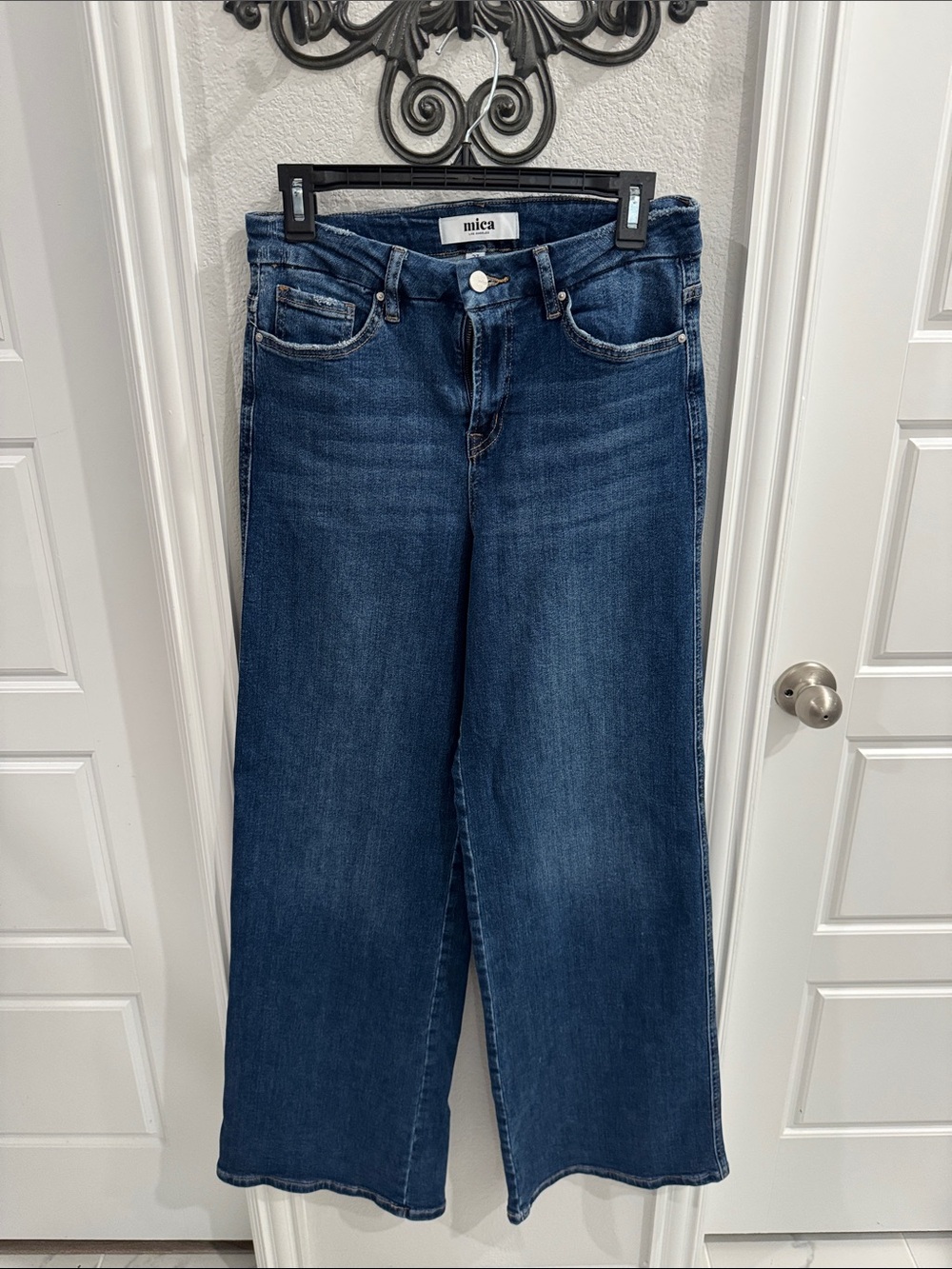 Mica Wide-Leg Jeans in Deep Indigo